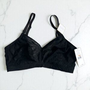 ON GOSSAMER Black Lace Maternity Bralette Size Small NEW NWT